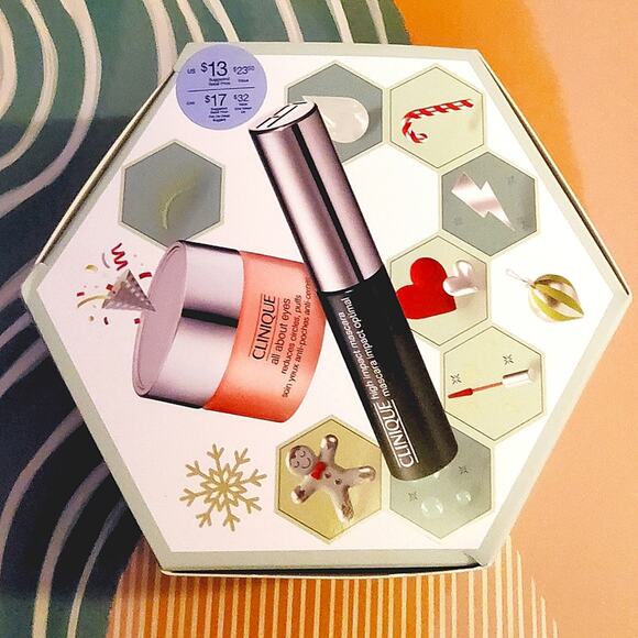 CLINIQUE 2 PC SKINCARE & MAKEUP SET "EASY EYE" MASCARA & EYE CREAM FOR PUFFINESS - Picture 4 of 4